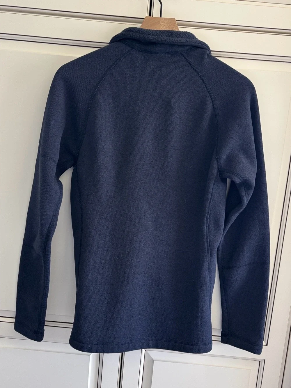 North Face Gordon Lyons Sweater Jacket Full Zip Fleece Navy Blue Pockets Mens XS